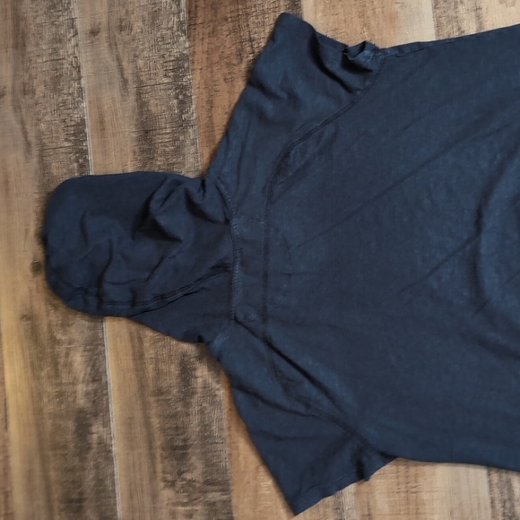 Gramicci Ziggy Short Sleeve Hemp Blend Hoodie Size Large In Faded Black - Picture 6 of 11